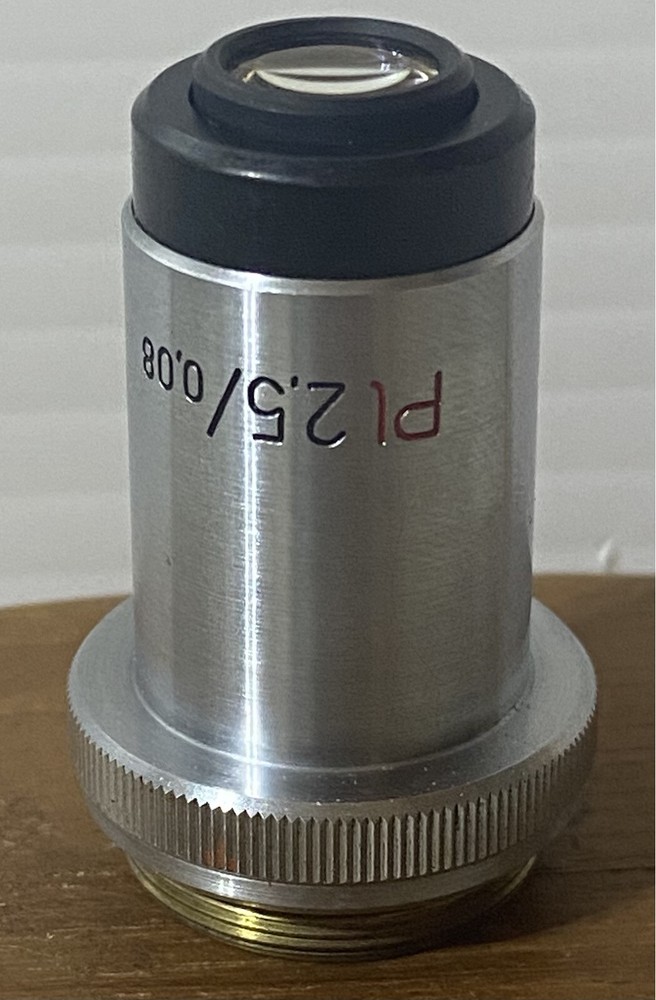 Zeiss Opton Pl 2.5/0.08 Microscope Objective
