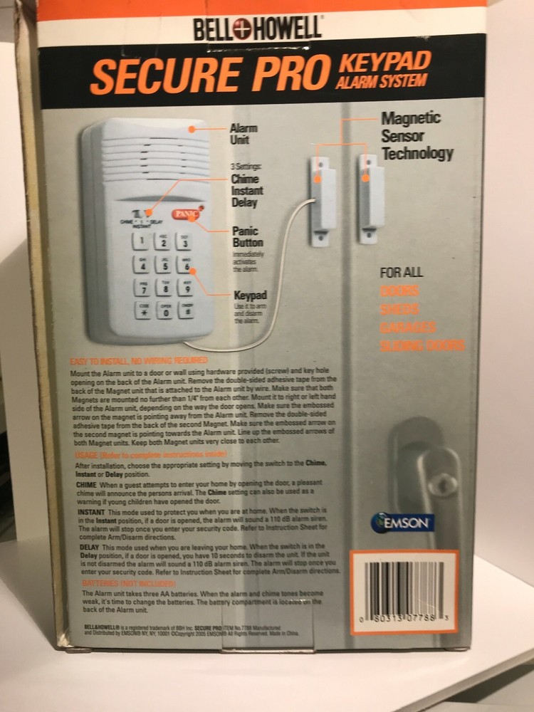SECURE PRO KEYPAD ALARM SYSTEM