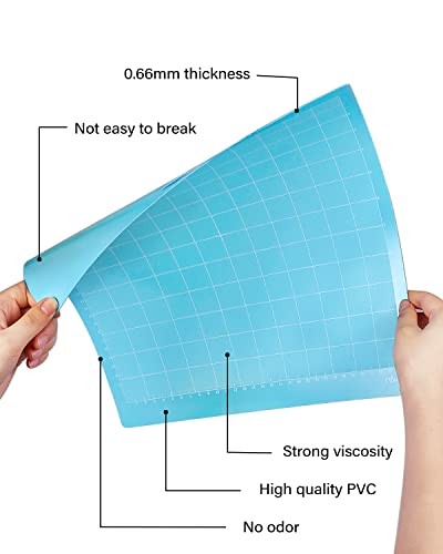 Cutting Mat 12 Pack 12x12, Compatible With Cricut Machine & Silhouette