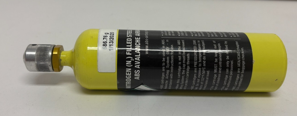 ABS Avalanche Airbag Activation Unit Nitrogen Cyclinder + Pull Handle NEW