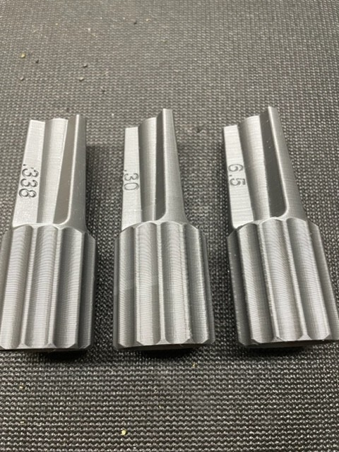 AXMC/SR Barrel Bore Guides for cleaning. 3pc set