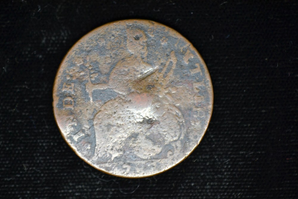 1787 Connecticut Colonial- Draped Bust Left- Reverse Hit- Very Good