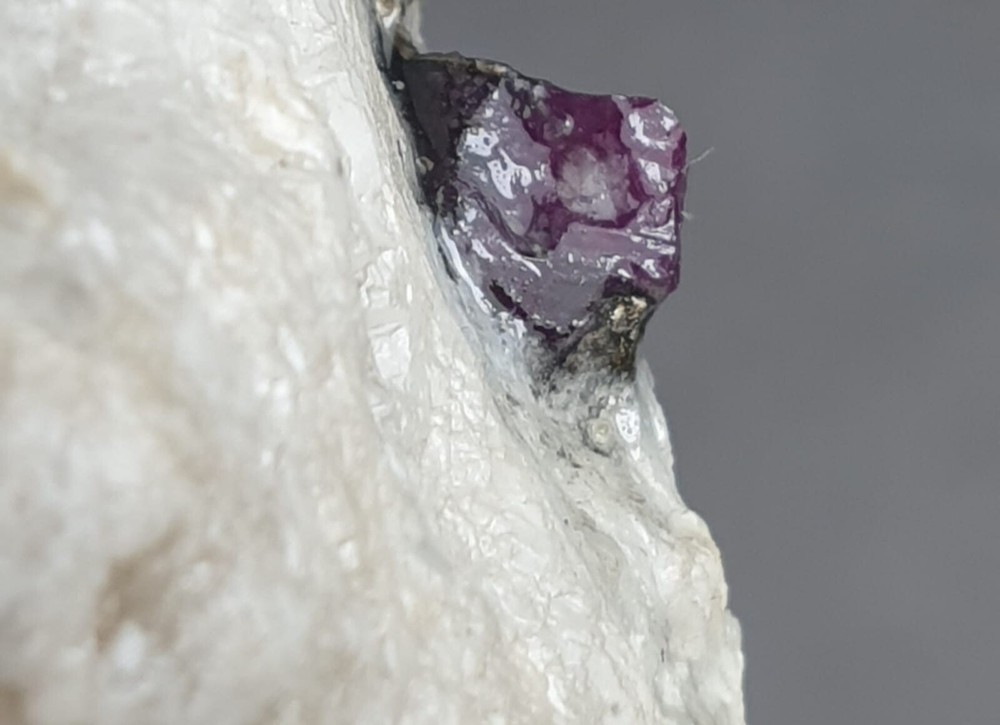 100 Gram Attractive Unique Structure Natural Ruby Specimen With Matrix Albite