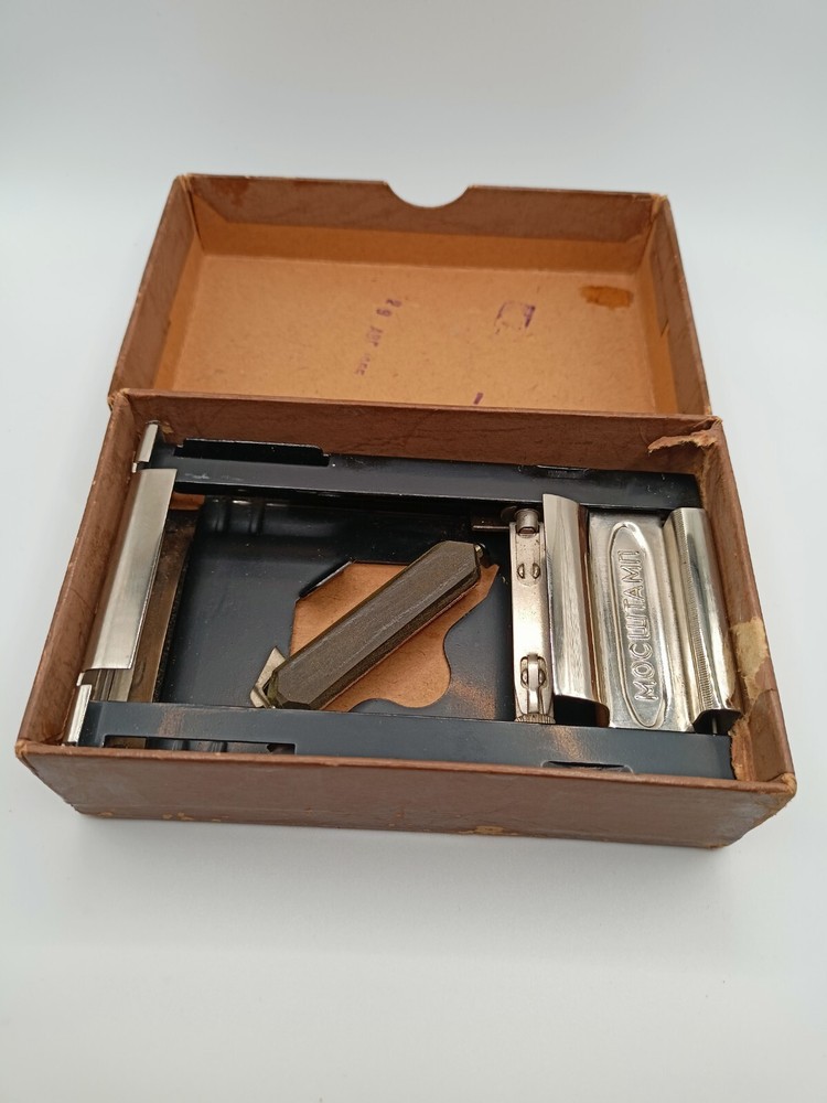Vintage Soviet Russian Barber Razor Blade Sharpener Machine Tool Box