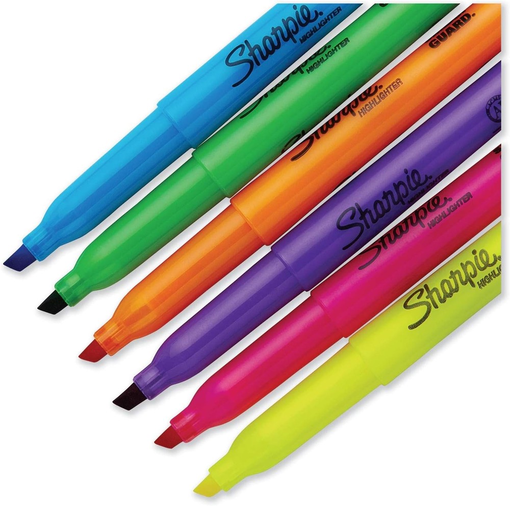 Sharpie Pocket Highlighters Chisel Tip 24 Count (Pack of 1), Assorted