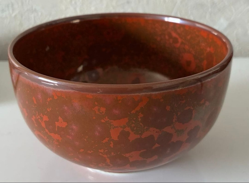Tea Utensils Ceramic reddish brown patterned ceremony