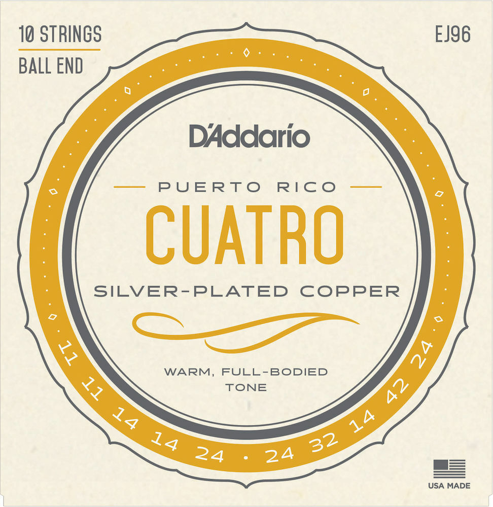 D'Addario EJ96 Cuatro-Puerto Rico Strings
