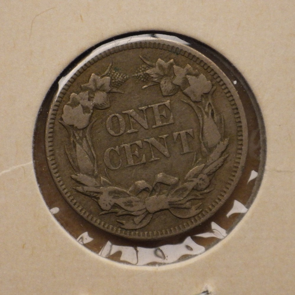 1857 Flying Eagle Cent, From Old Collection.