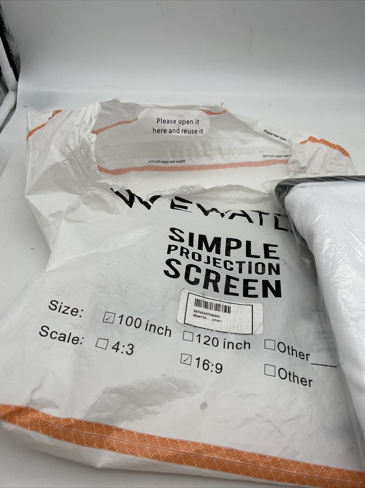 WEWATCH 100" Projection Screen Screen Only 16:9 Scale