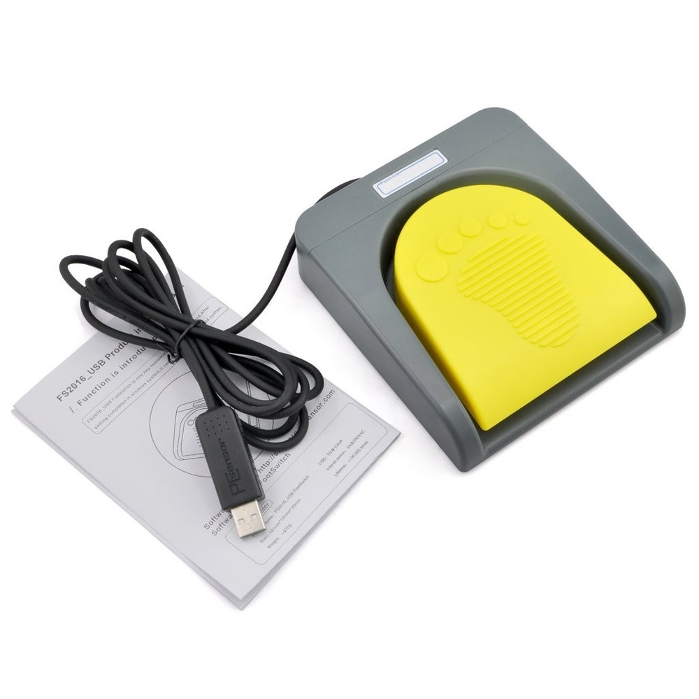 HID USB Foot Switch Pedal - One Key Customizable Action for Efficient Workflows