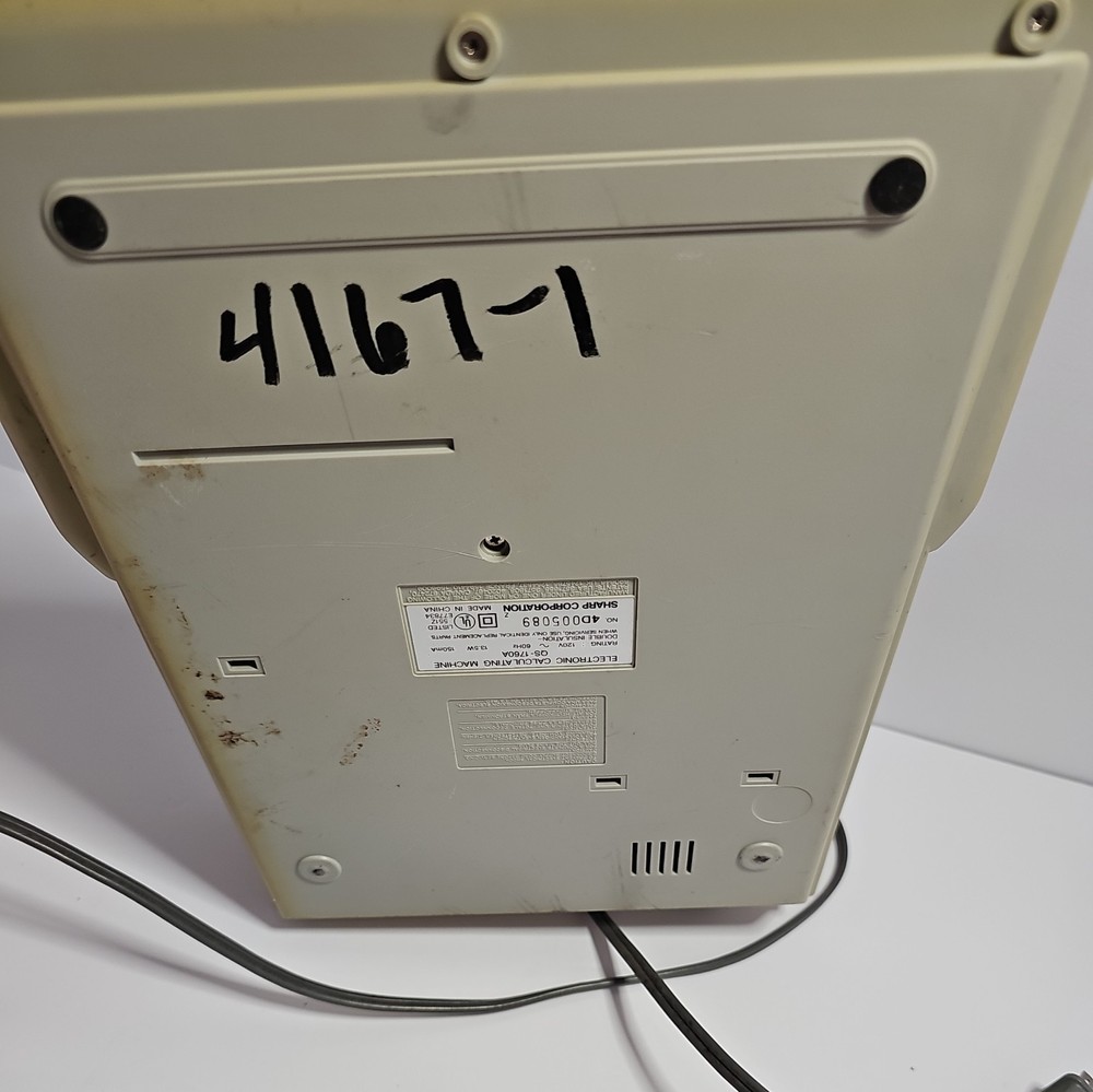 Vintage Sharp Compet QS-2760A Electronic Calculating Machine Tested & Working