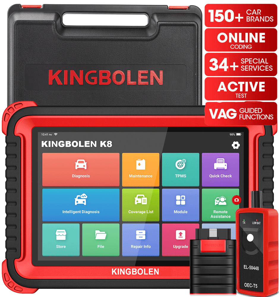 KINGBOLEN K8 Auto Bidirectional Full System Diagnostic Scanner Tool ECU Coding
