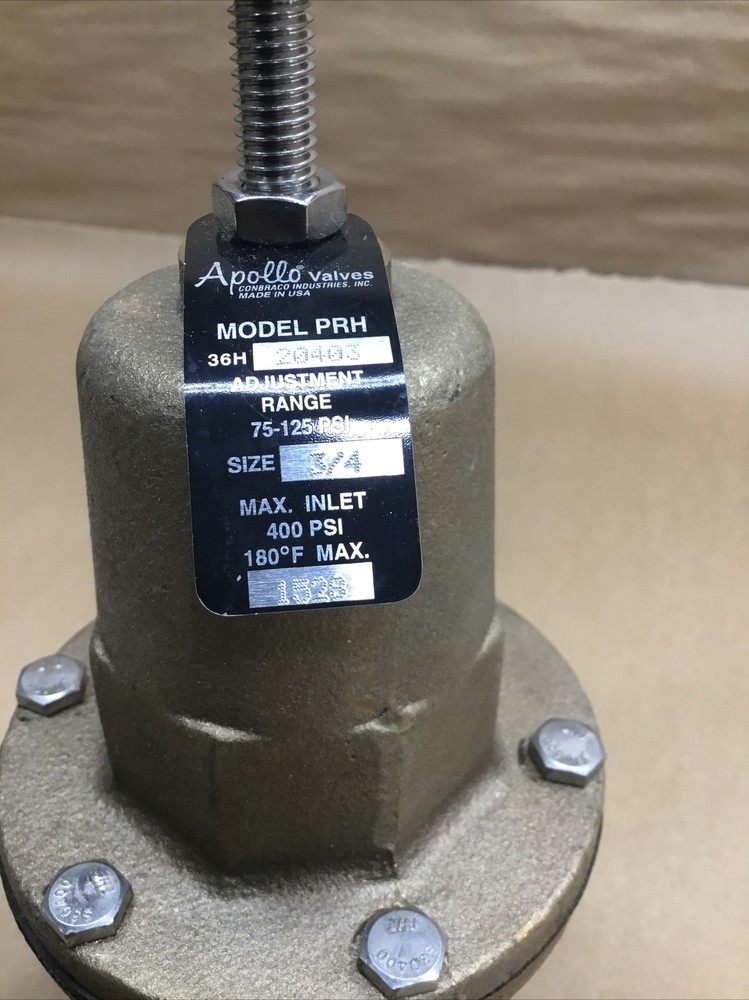 Apollo 3/4” 75-125 Pressure Reducing Valve High Capacity PHR-TH34 #1014d79pr5iac
