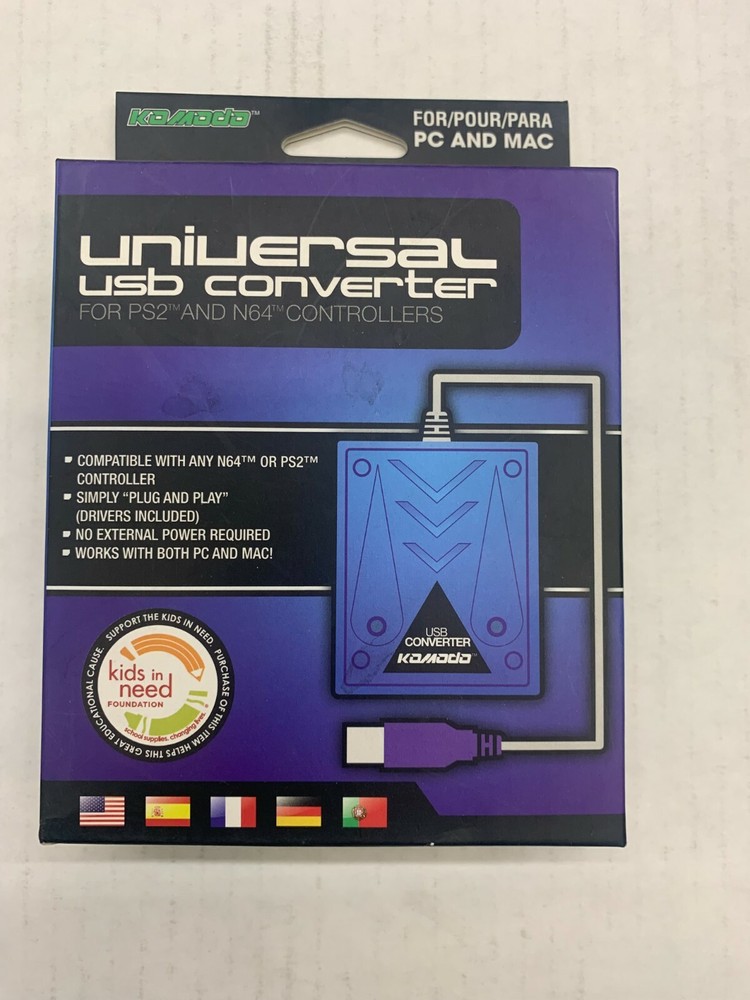 Universal USB Converter PC & MAC for PS2 and N64