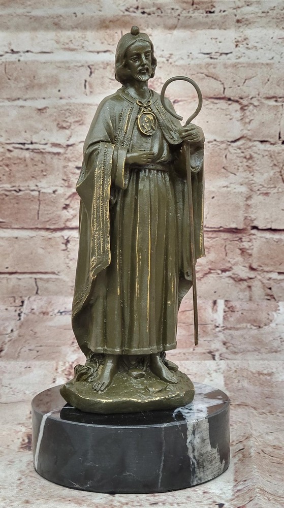 Handcrafted Saint Joseph Bronze Statue – Authentic Religious Artwork for Sacred