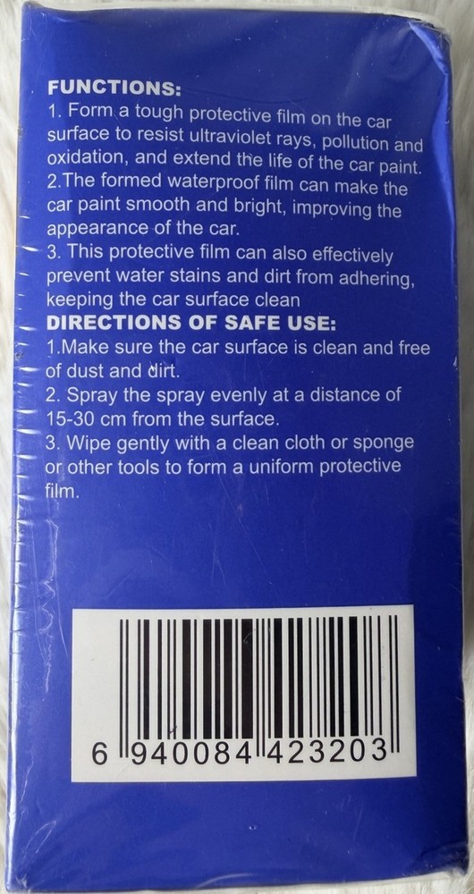 Quick Effect Coating Agent Persistent Type Instant Coating 4 fl oz New Sealed