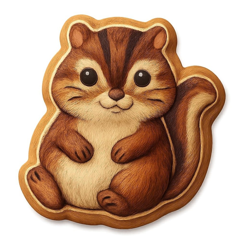 Chubby Chipmunk Cookie Cutter - 4x3.2" Fun Baking Kitchen Tool