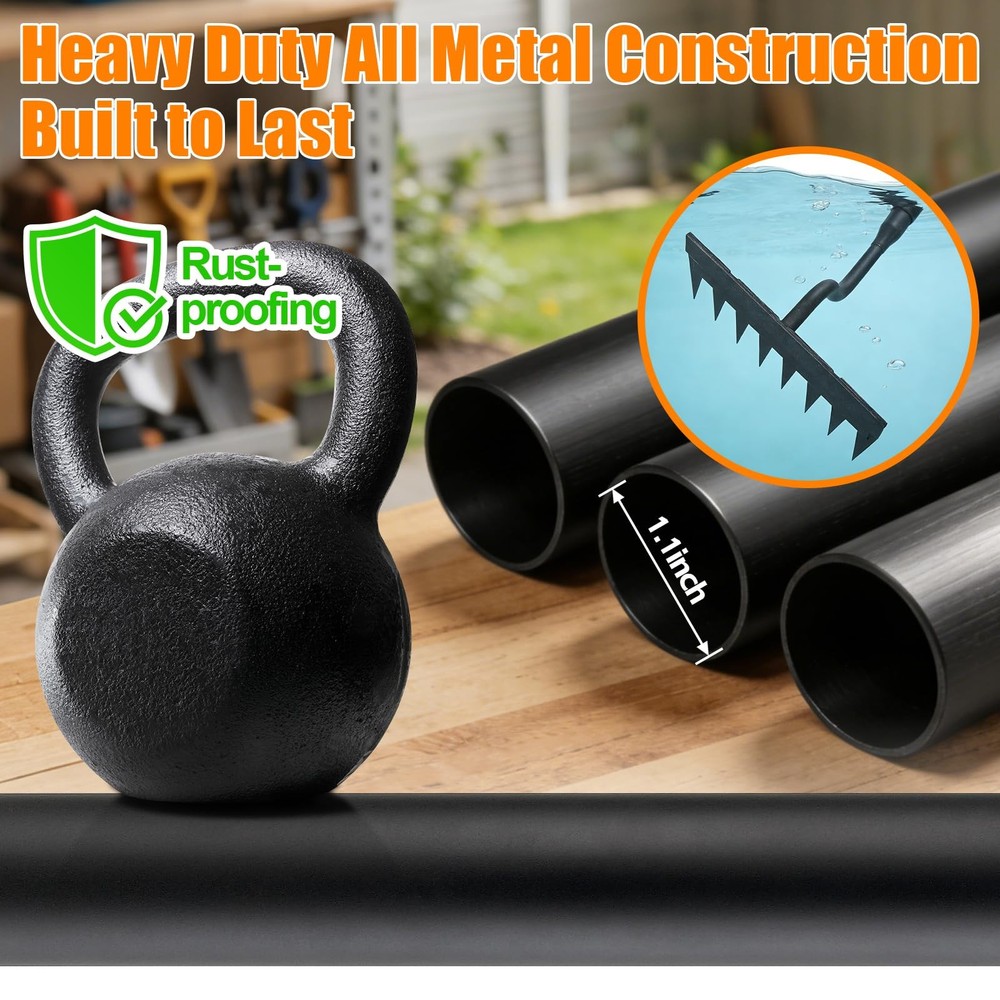 Manual Weeder Tool, 56" Weed Puller Tool with Sharp Blade, 11" Wide Heavy Dut...