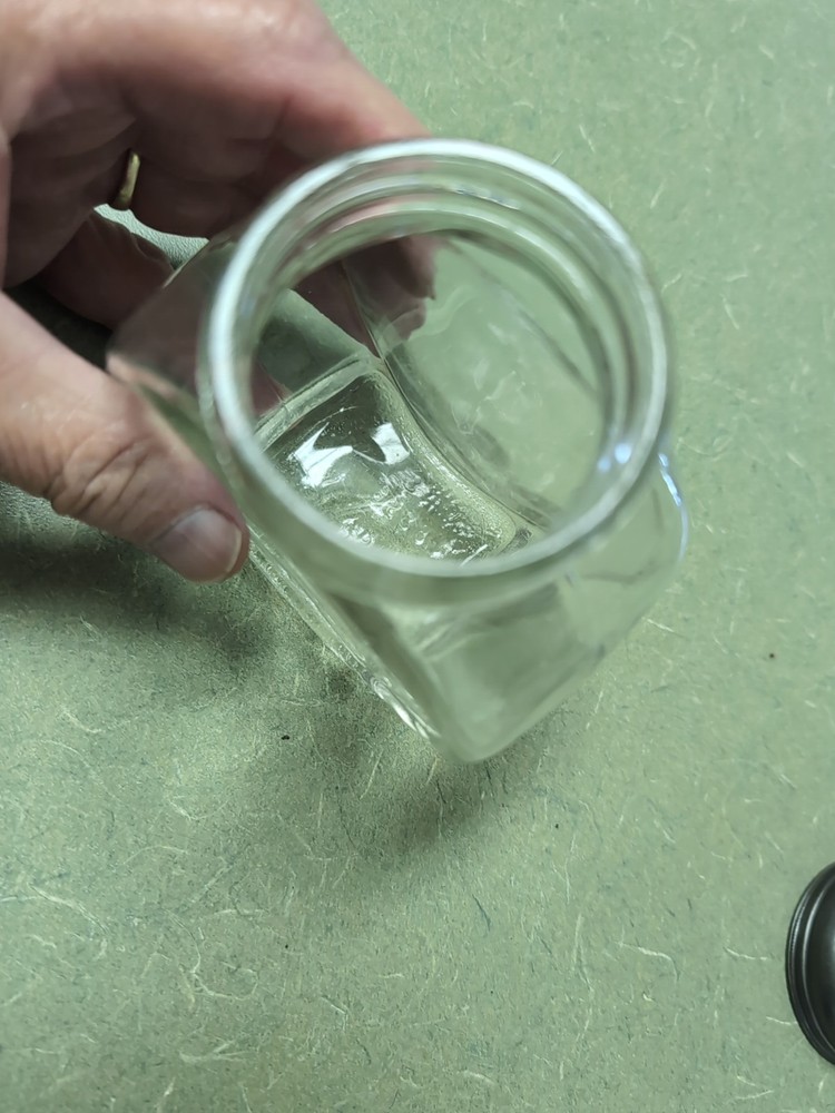 Vintage Clock Face Bottle with Lid