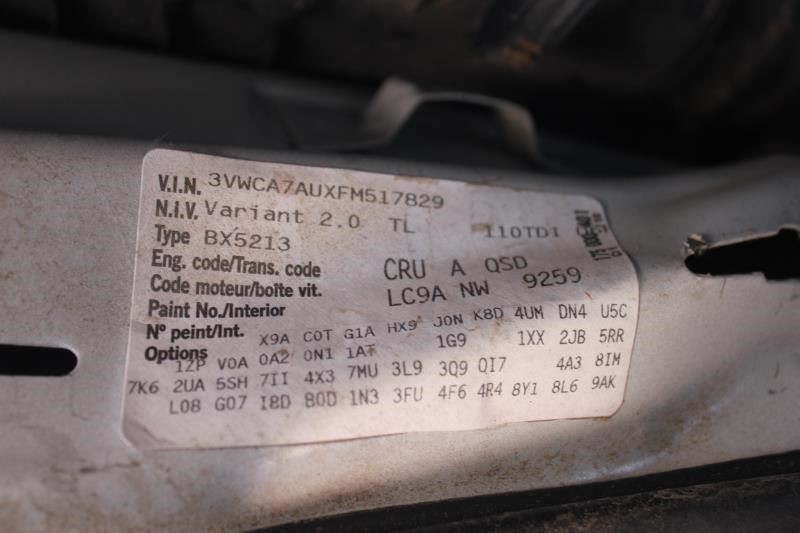 Speedometer Cluster Hatchback Base Engine MPH Fits 15-16 GOLF 609316