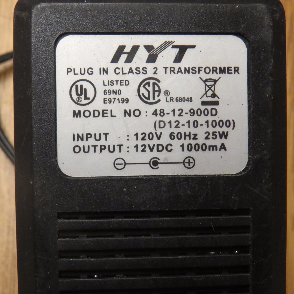 HYT Class 2 Transformer 48-12-900D 12v