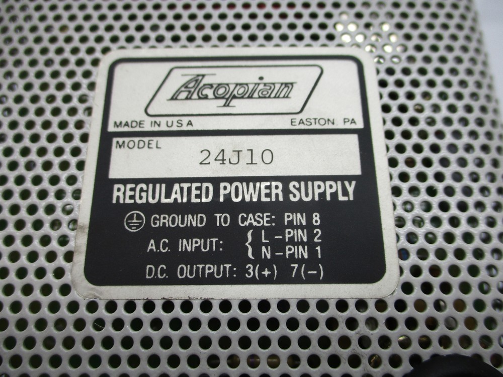 ACOPIAN 24J10 POWER SUPPLY NSMP