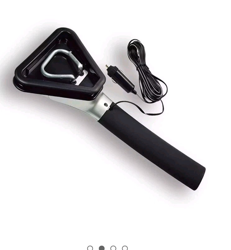 Protocol Heated Auto Ice Scraper w/Flashlight, 12v, Squeegee & Extendable
