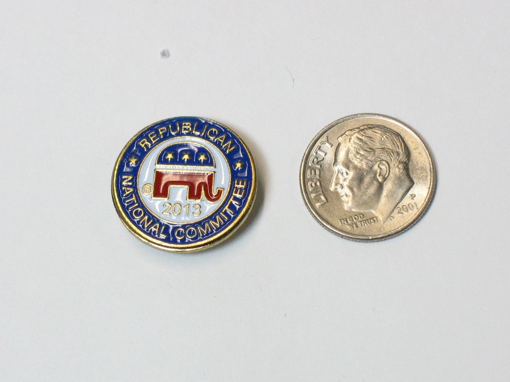 Republican National Committee 2013 Lapel Pin Back