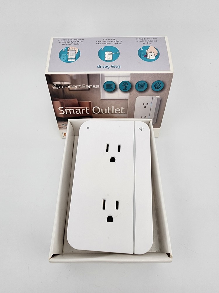 Connect Sense Smart Outlet White Plug CS-SO-2