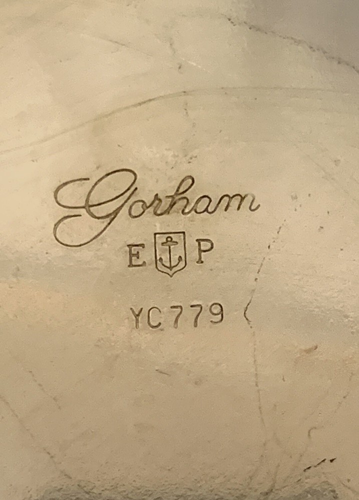 VINTAGE GORHAM EP SILVERPLATE marked E.P. YC779 6" BOWL