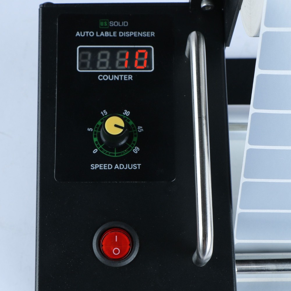 U.S. Solid Automatic Label Dispenser Machine w/ Counter- Clear Label Width 115MM