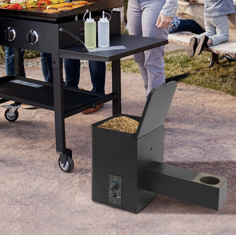 250W PELLET HOPPER ASSEMBLY KIT with Left Mount Vertical Controller