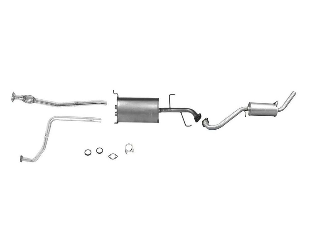 Exhaust System with Pasenger Side Flex Pipe for Nissan Pathfinder 2001