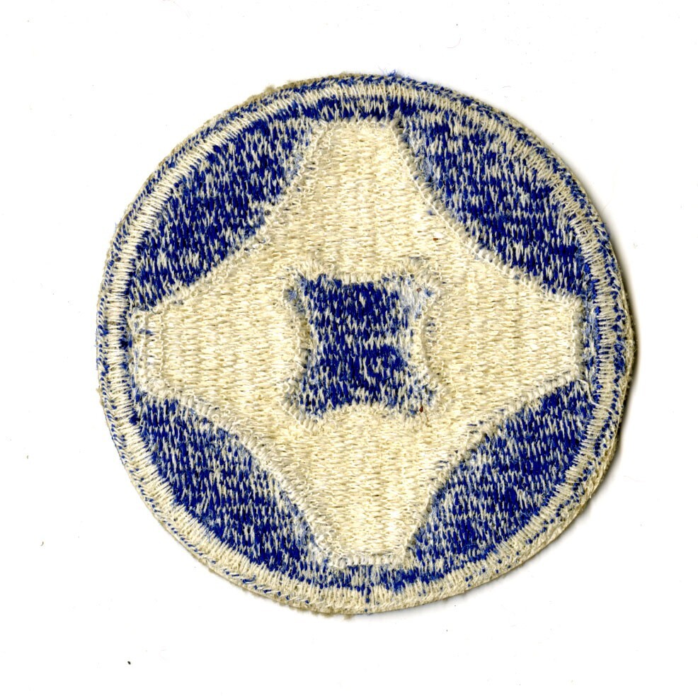 4th Service Command White Back Patch WWII Vintage Southern States