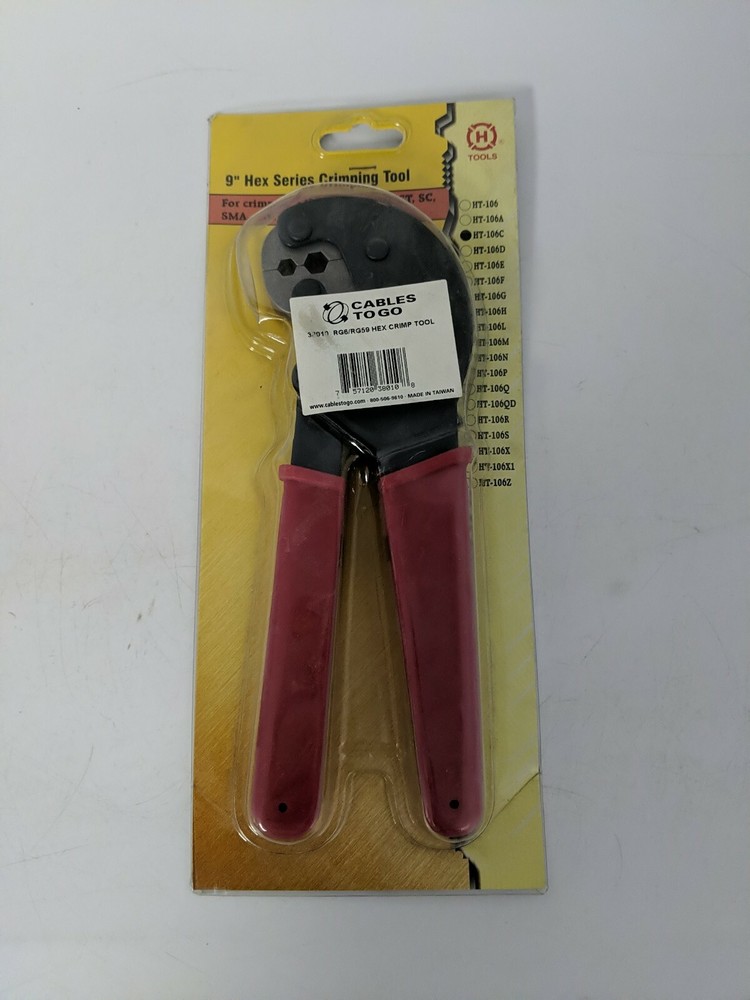 H TOOLS CABLES TOGO 9" HEX SERIES CRIMPING TOOL  HT-106C