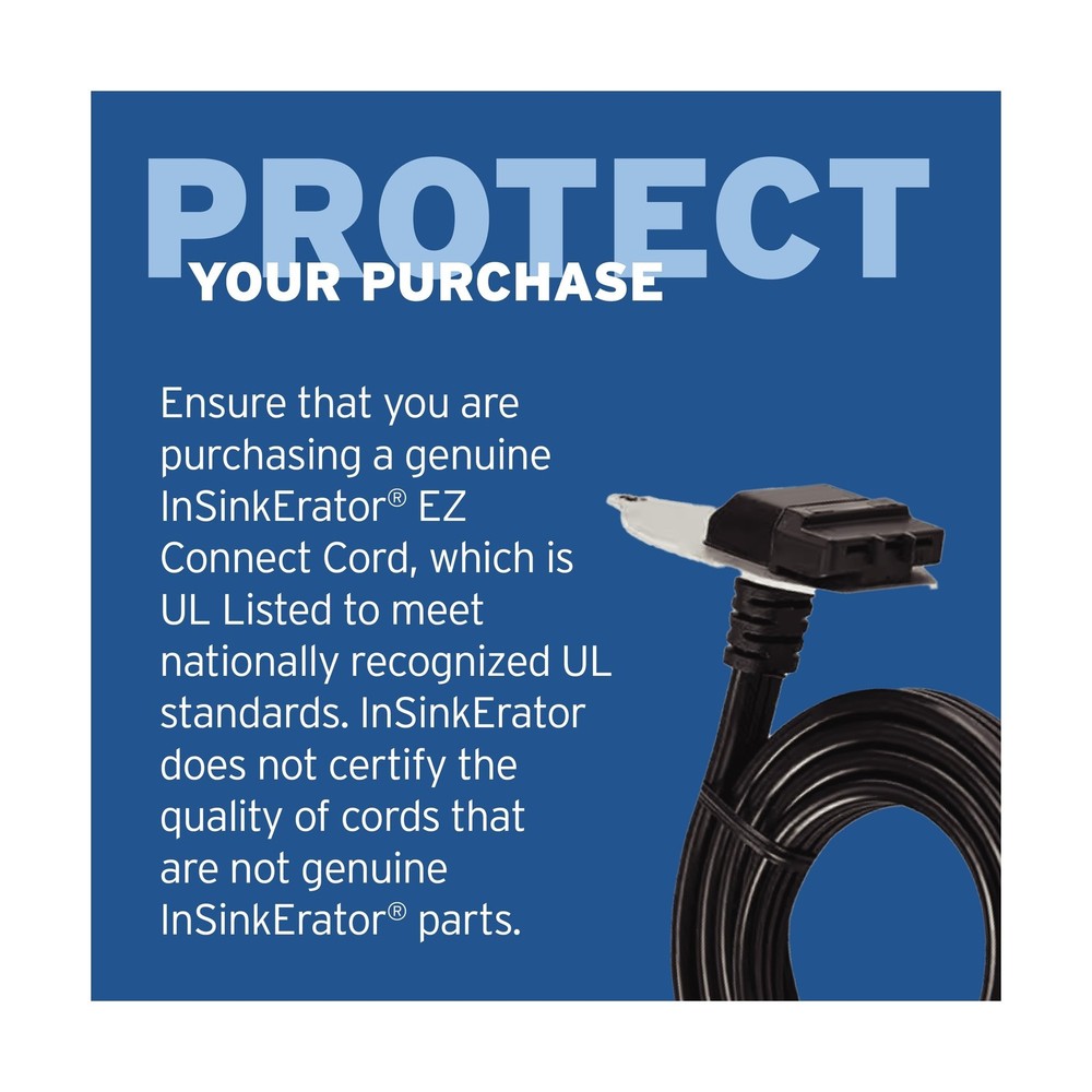 InSinkErator Power 1HP, 1 HP Garbage Disposal, Power Series EZ Connect Contin...