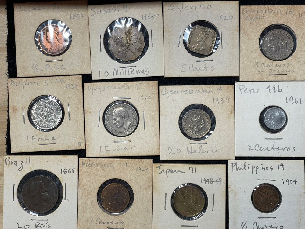 Assorted World Foreign 18 Coins Lot #2