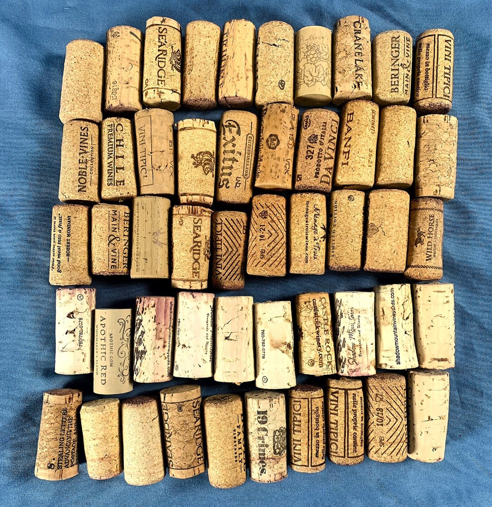 Natural Used Wine Corks 50 Variety For Crafts & Projects