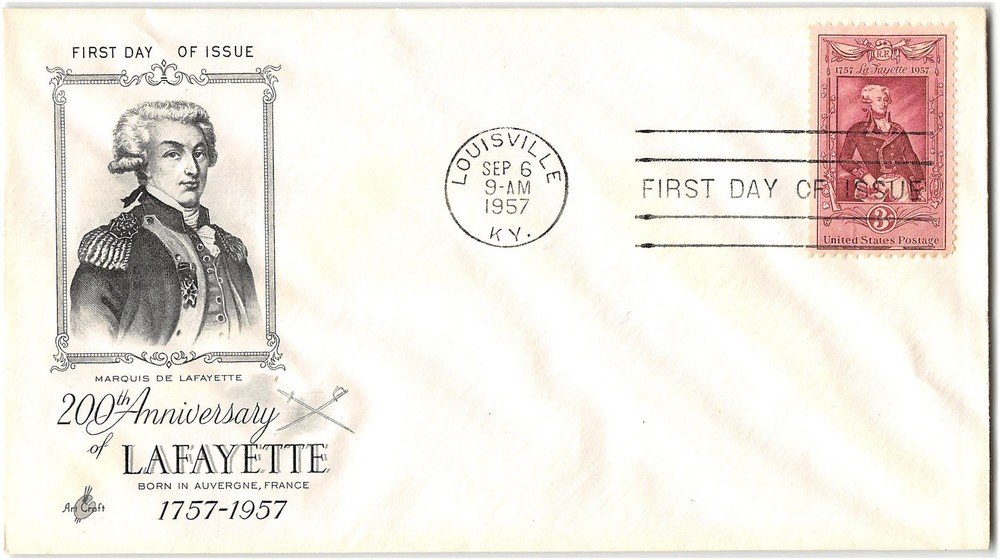 US #1097 First Day Cover (FDC), 1957