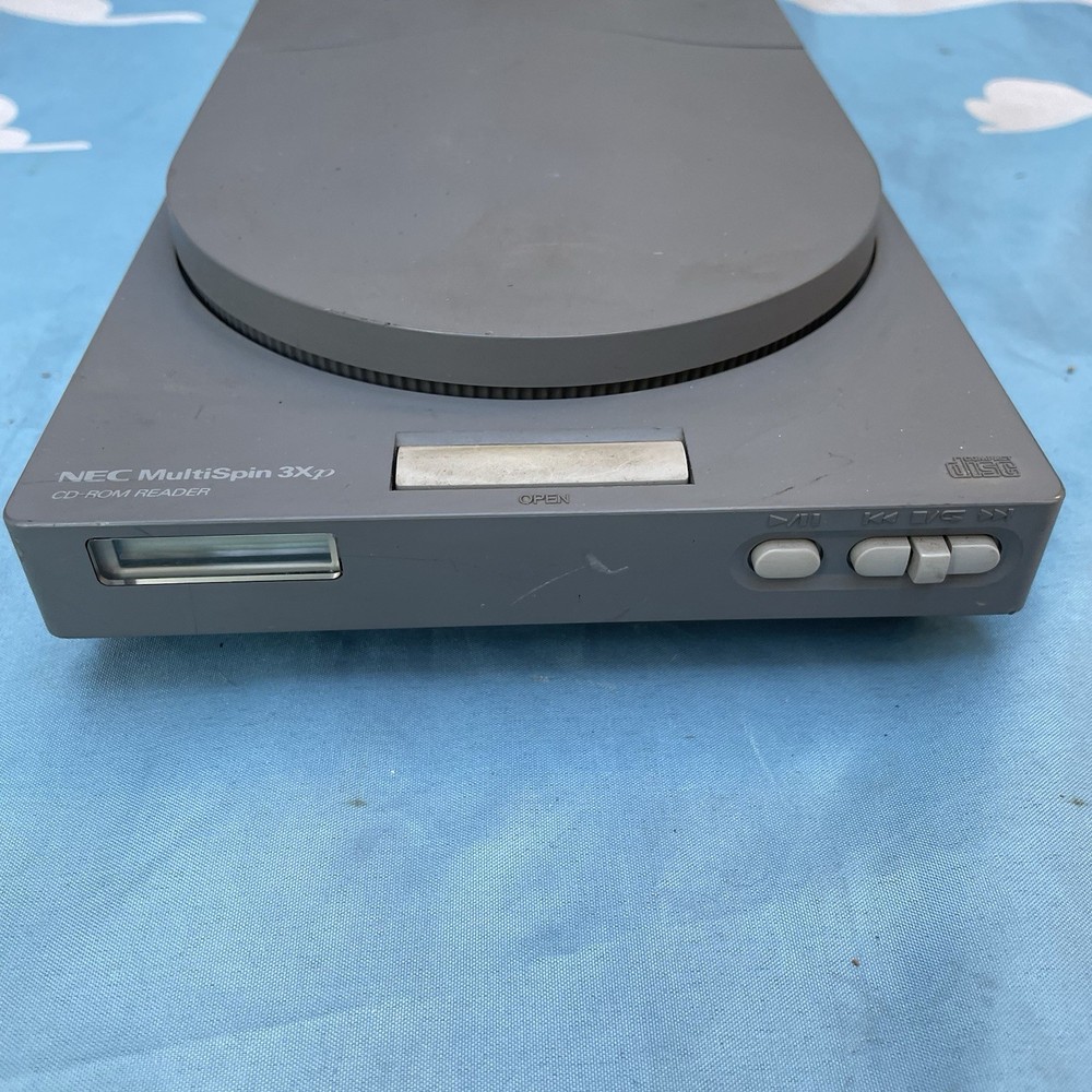 NEC MultiSpin Blue 3Xp External CD-ROM Drive Vintage Retro PC 1993