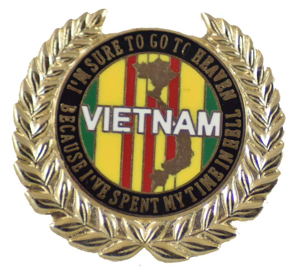 Vietnam Wreath Pin
