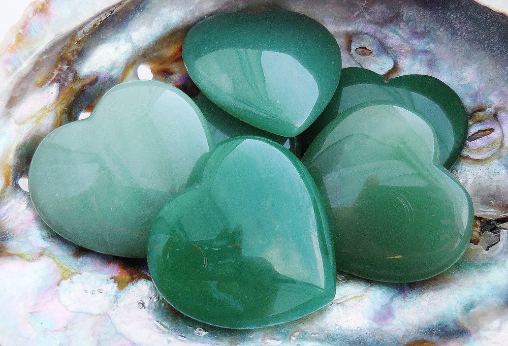 Green Aventurine Heart