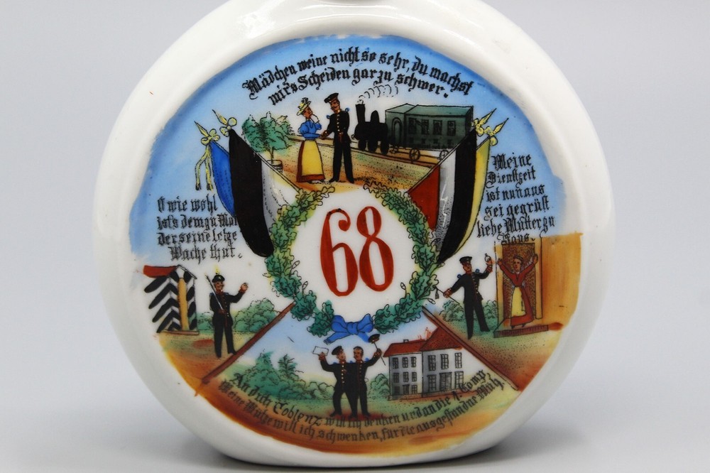 Imperial German 68th Regiment Flask . IMM120