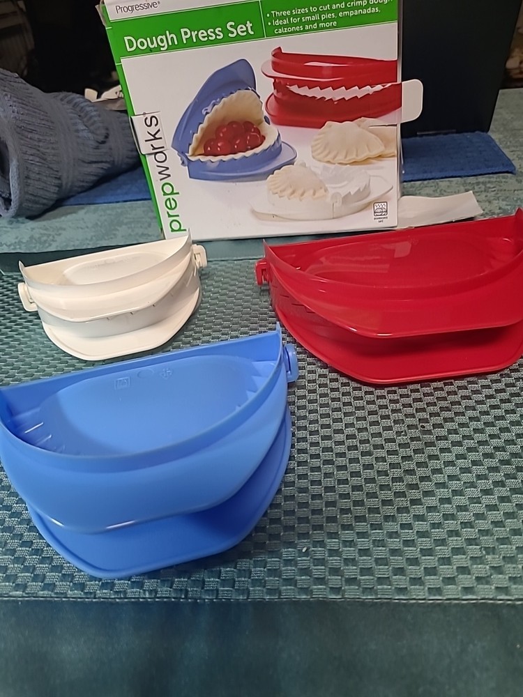 3pc Dough Press Set - Versatile Pie, Empanada, Dumpling Makers, BPA-Free