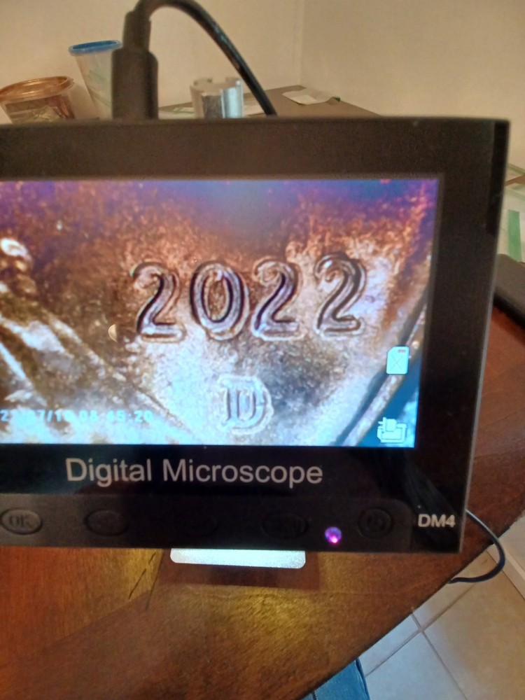 2022D RED CENT ERRORS DOUBLE STAMPED FRONT AND BACK