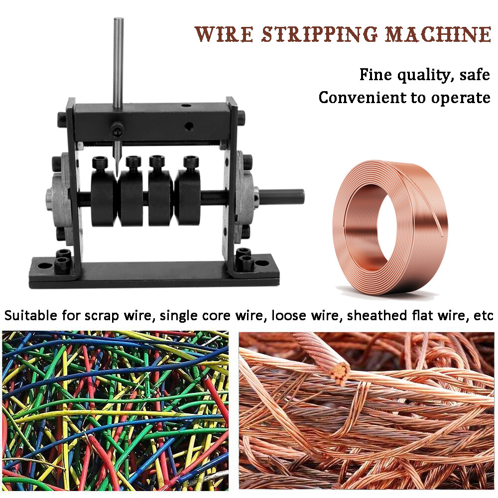 Manual Portable Wire Stripping Machine Scrap Cable Peeling Machine Stripper Tool