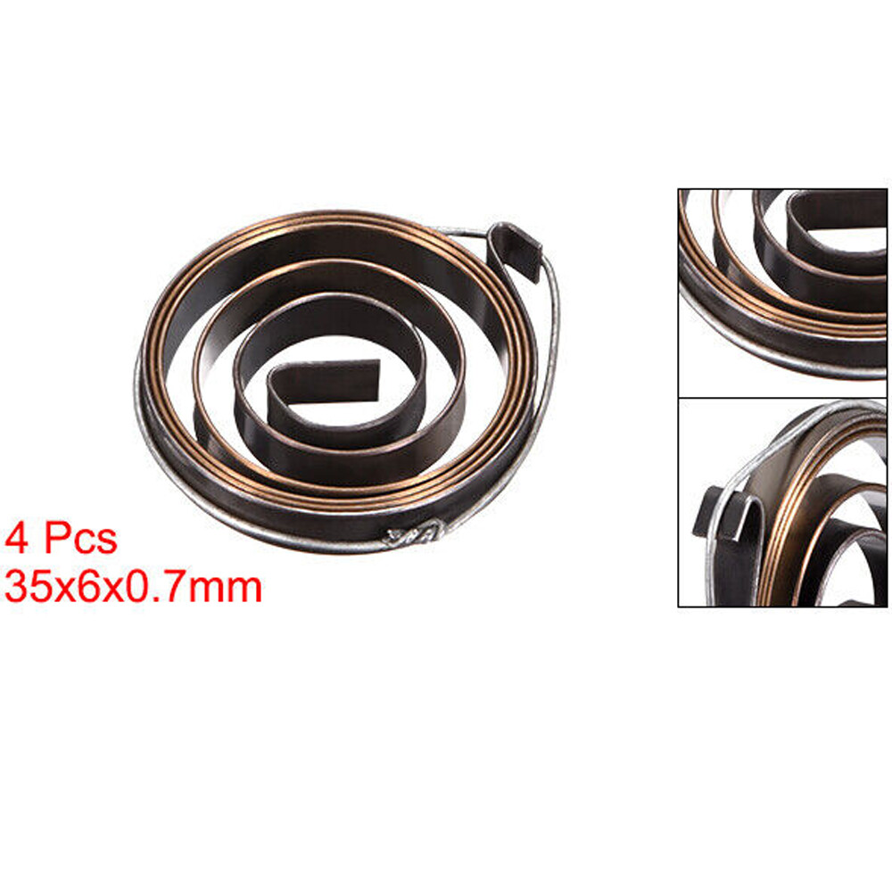 4PC Drill Press Spring Quill Feed Return Coil Spring Assembly 680mm 35x6x0.7mm