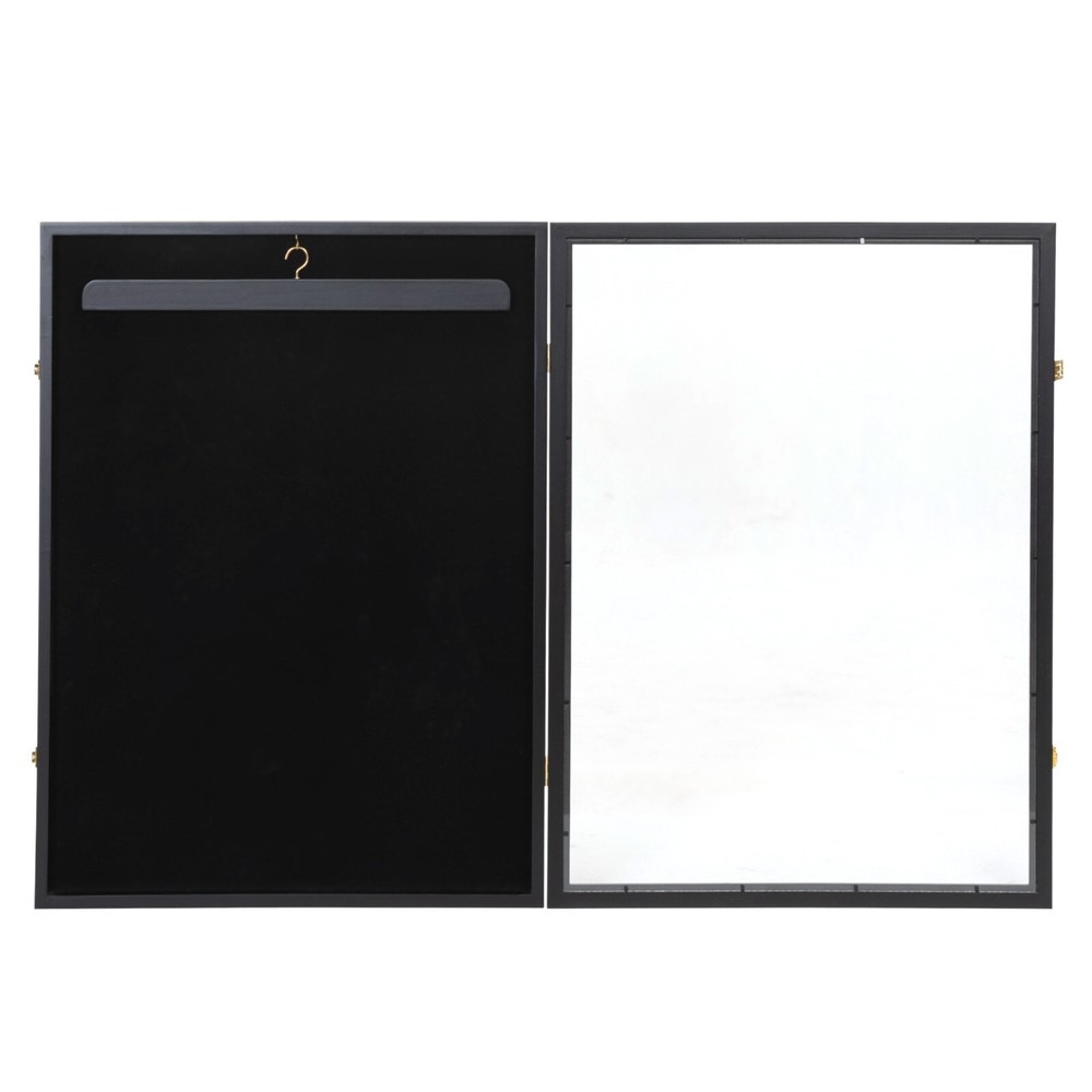 Sports Jersey Frame Box Display Case Rack Frame Locable Baseball Shadowbox Black
