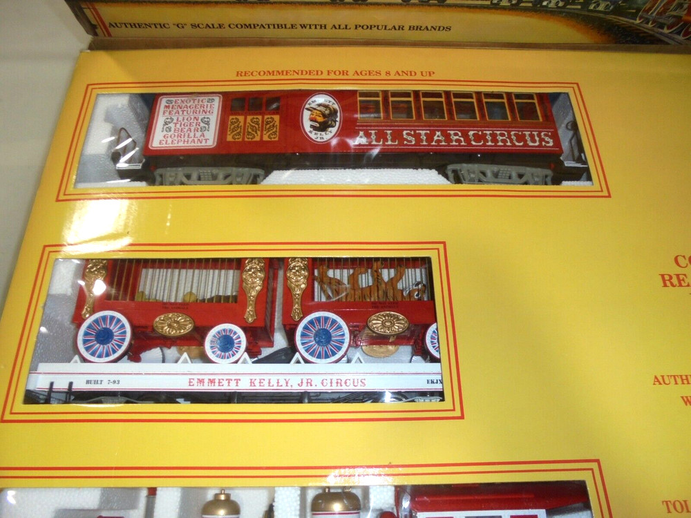 G GAUGE CIRCUS TRAIN SET COMPLETE VERY NICE