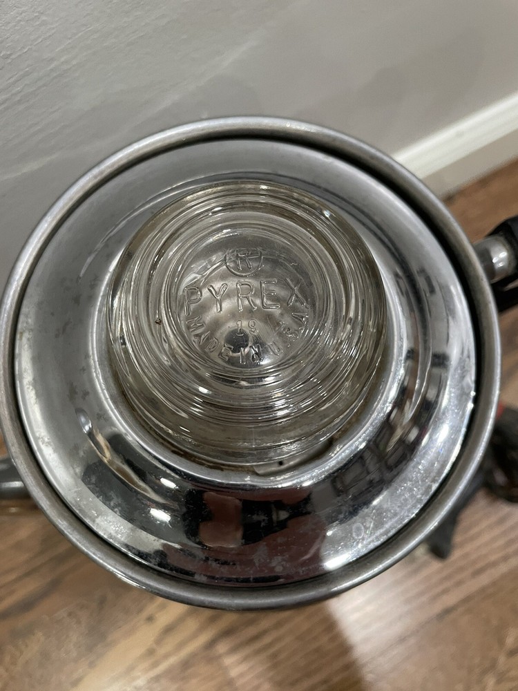 Vintage 30s Style Universal Coffee Percolator Coffee Maker 7270b Pyrex top NL
